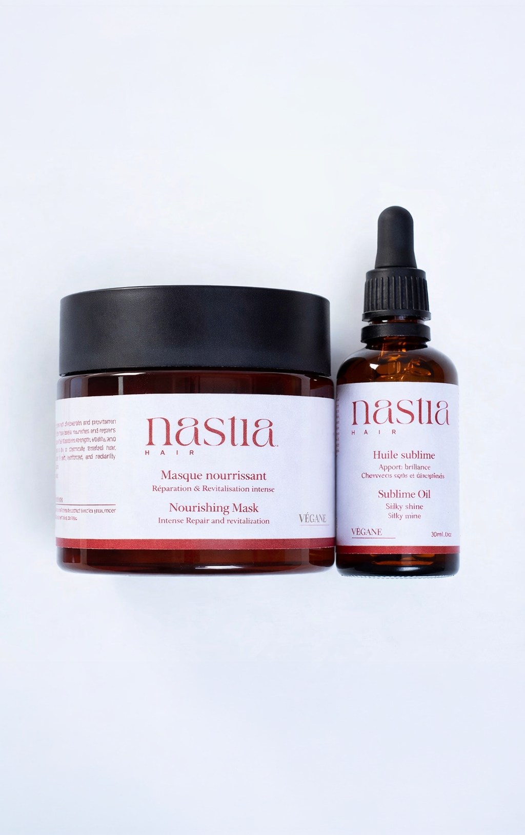 Duo routine huile capillaire & masque nourrissant – 400 ml