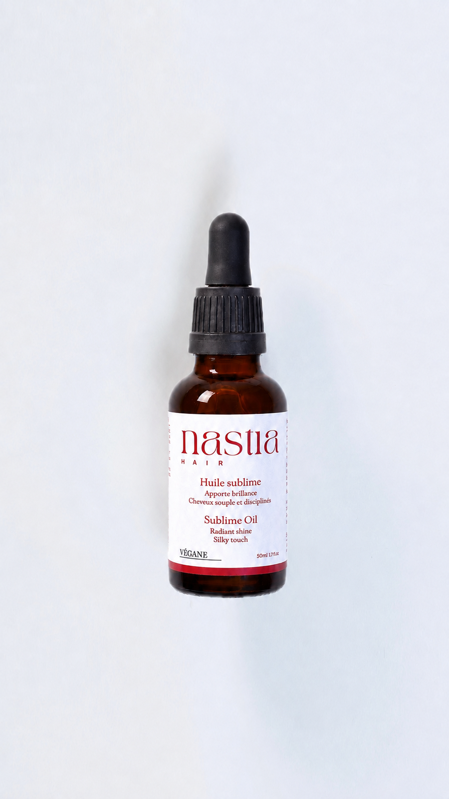 Huile sublime nourrissante cheveux Nastia Hair, vegan et bio